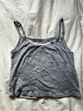 brandy melville gray cami w lace
